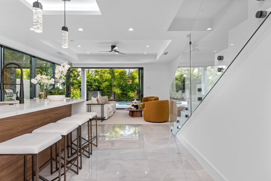 Furnished interior view inside a new home in , Fort Lauderdale (Image 37).
