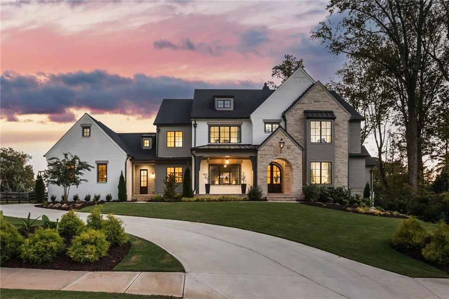 Front exterior of a new home in , Milton, GA, highlighting curb appeal (Image 21).