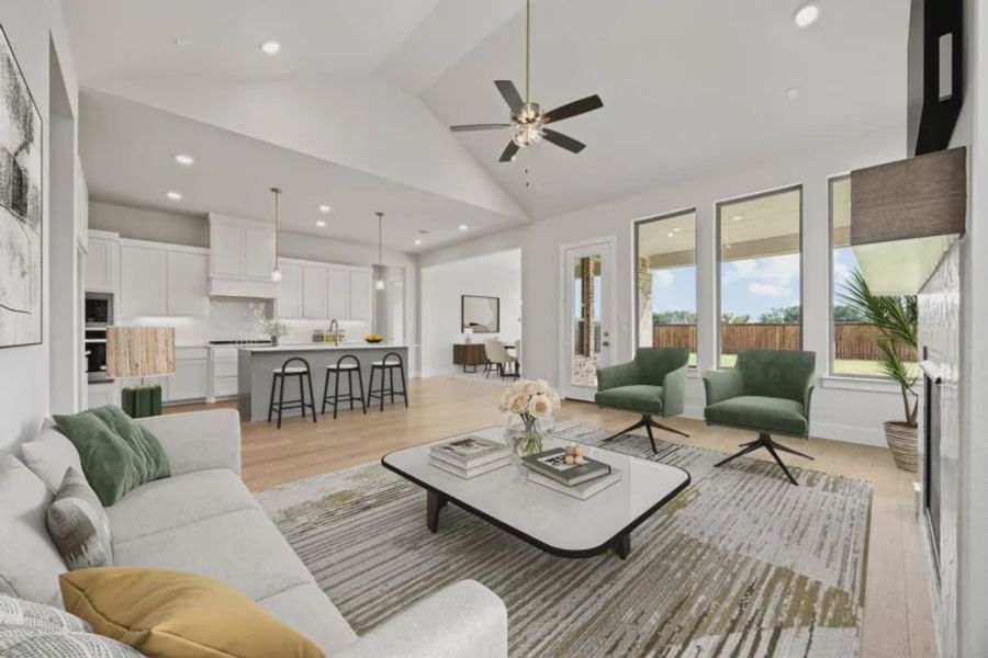 Furnished interior view inside a new home in Chatham Reserve, Providence Village (Image 8). Furnished interior view inside a new home in Chatham Reserve, Providence Village (Image 8).