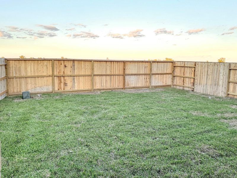 Fenced and sodded private back yard!