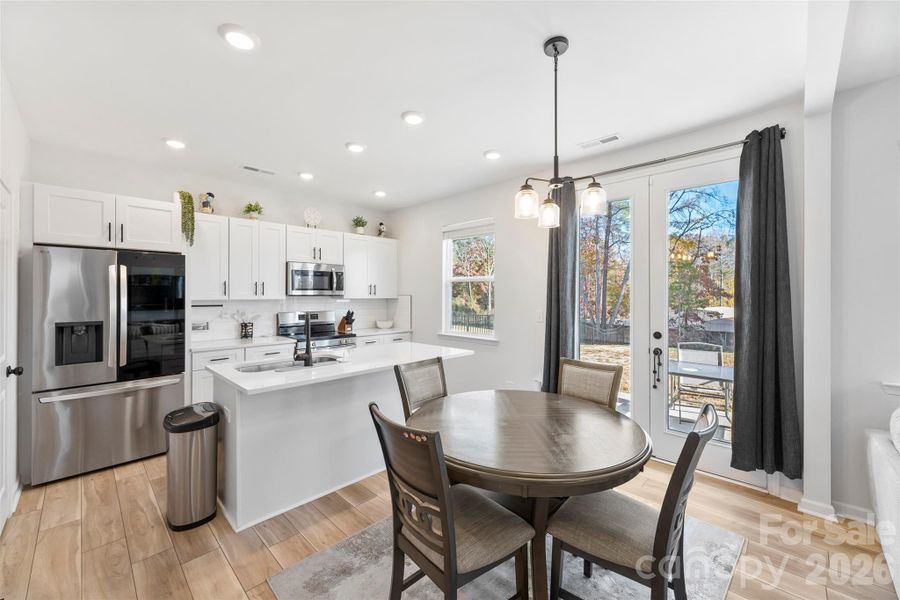 Furnished interior view inside a new home in Surrey Woods, Charlotte (Image 8).
