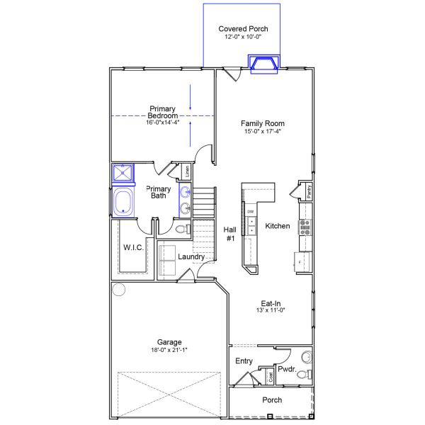 2D floor plan layout of this home in Winston Point, Gilbert, SC (Image 2).