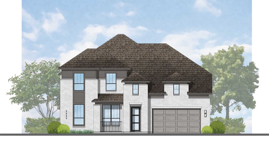 Representative rendering of the exterior for the Millbeck Plan by Highland Homes (Image 4). Representative rendering of the exterior for the Millbeck Plan by Highland Homes (Image 4).
