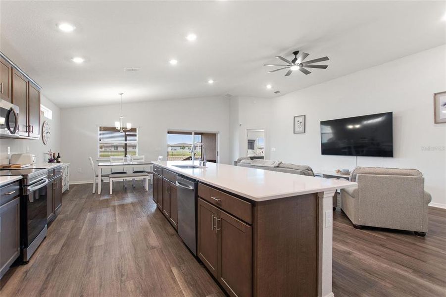 Furnished interior view inside a new home in , Winter Haven (Image 30).