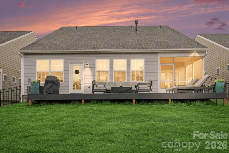 Exterior details and patio area of a home in Elizabeth, Fort Mill (Image 4).