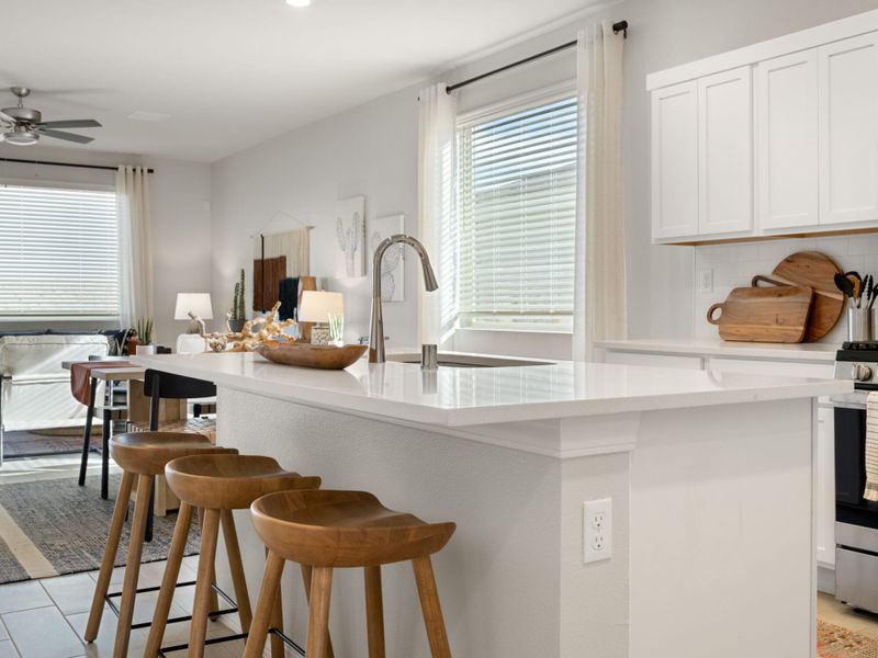 Representative furnished interior of a home built from the Texas Olive by View Homes in Campo Del Sol, El Paso (Image 25).