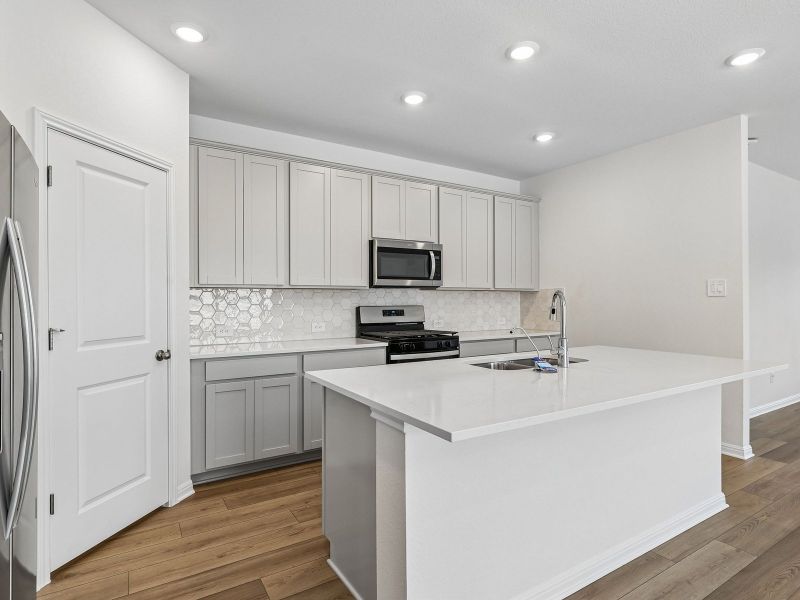 Furnished interior view inside a new home in Waterstone Crossing, Kyle (Image 5).