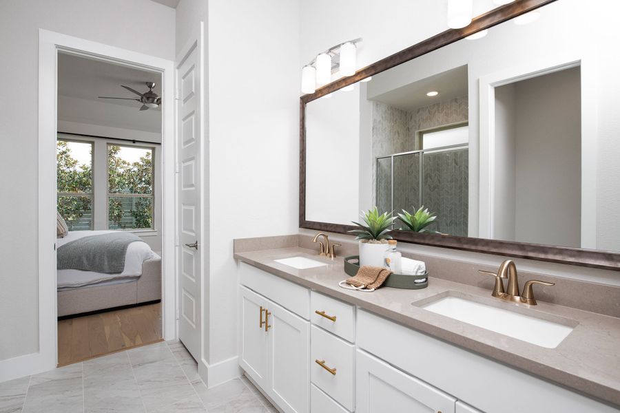 Representative furnished interior of a home built from the Sage by Tri Pointe Homes in The Retreat at Harvest, Argyle (Image 12).