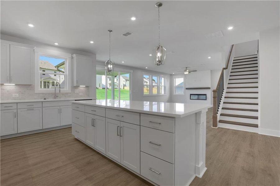 Furnished interior view inside a new home in The Paddocks at Doc Hughes, Buford (Image 7).