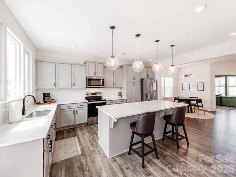 Furnished interior view inside a new home in Sutter's Mill II, Troutman (Image 18).