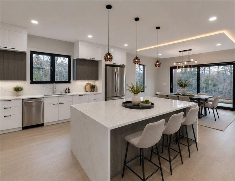 Furnished interior view inside a new home in , Buford (Image 5).