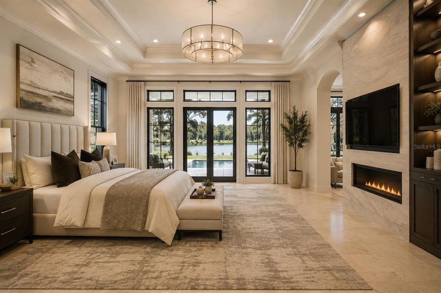 Furnished interior view inside a new home in , Odessa (Image 12).