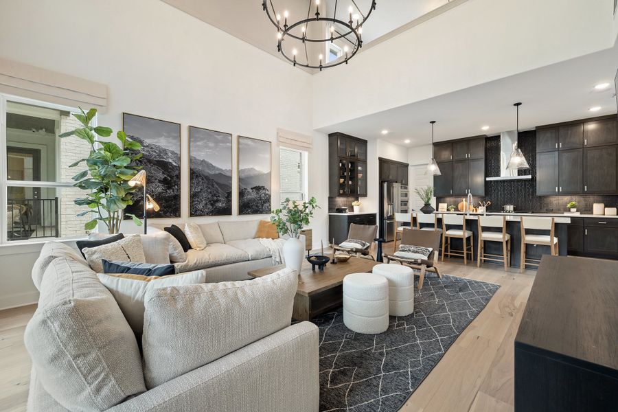 Representative furnished interior of a home built from the Linden by Tri Pointe Homes in Wolf Ranch, Georgetown (Image 31).