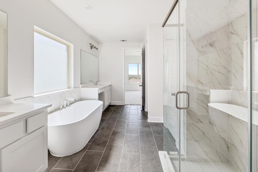 Furnished interior view inside a new home in Lakeside at Tessera - 50', Lago Vista (Image 9).