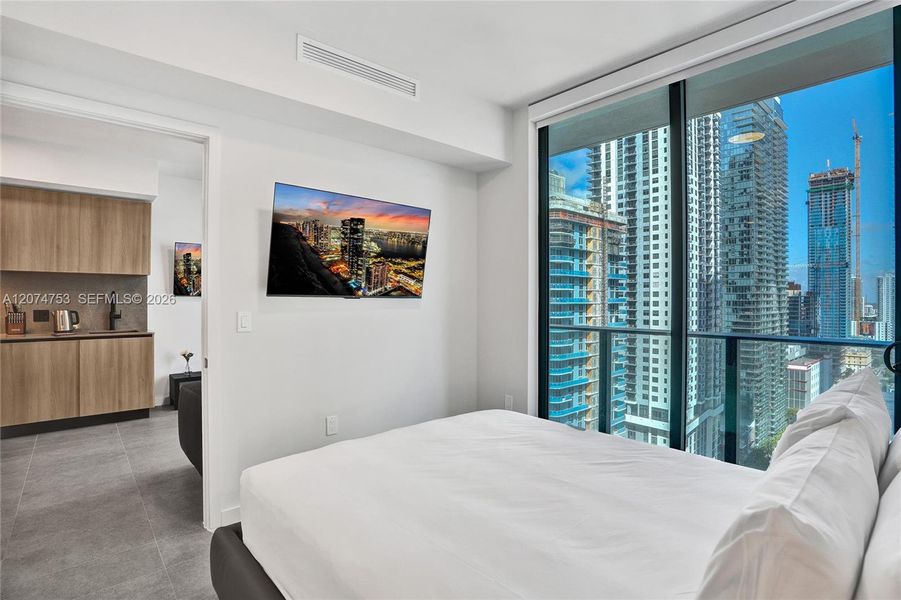 Furnished interior view inside a new home in , Miami (Image 23). Furnished interior view inside a new home in , Miami (Image 23).
