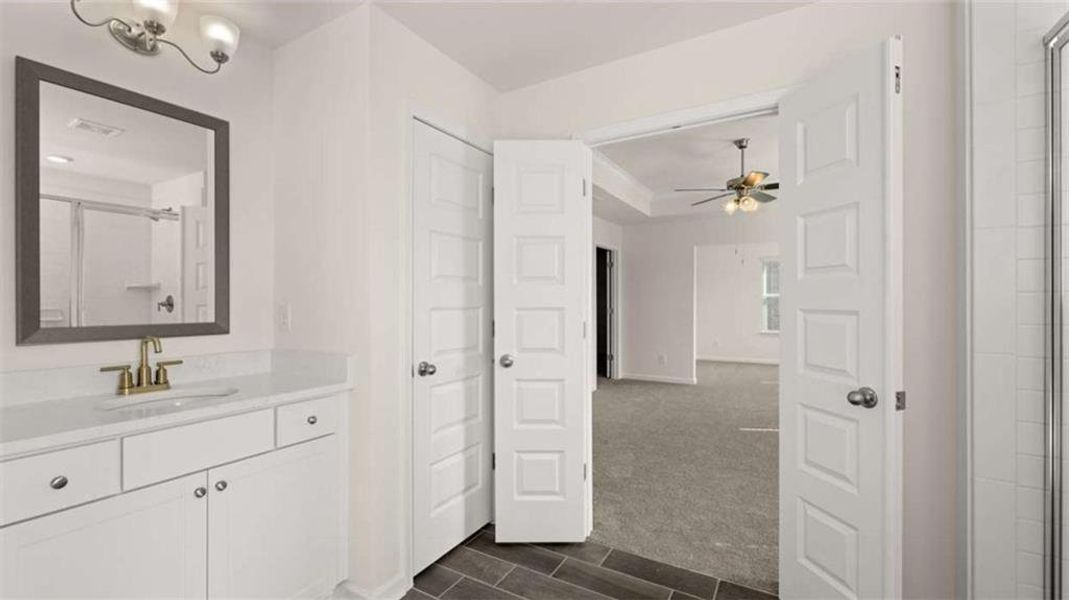 Furnished interior view inside a new home in Water Oak Estates, Lawrenceville (Image 2).