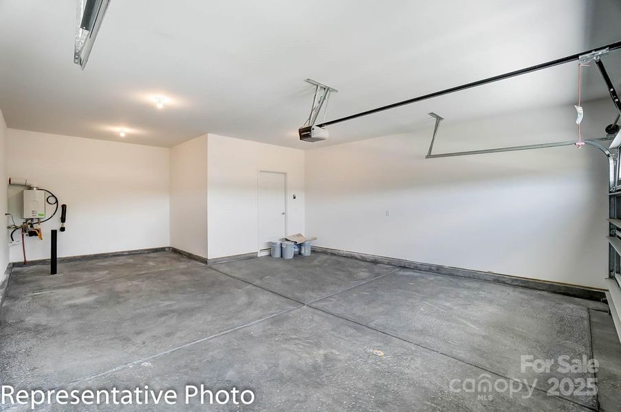 Storage area in garage