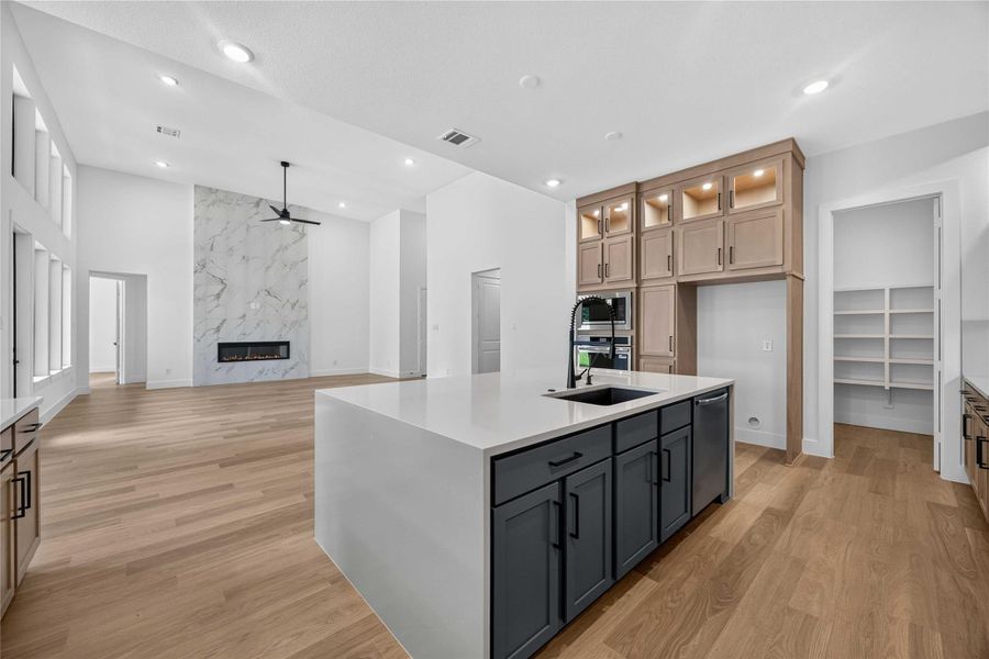 Furnished interior view inside a new home in Friendswood Trails 70' Homesites, Friendswood (Image 7).