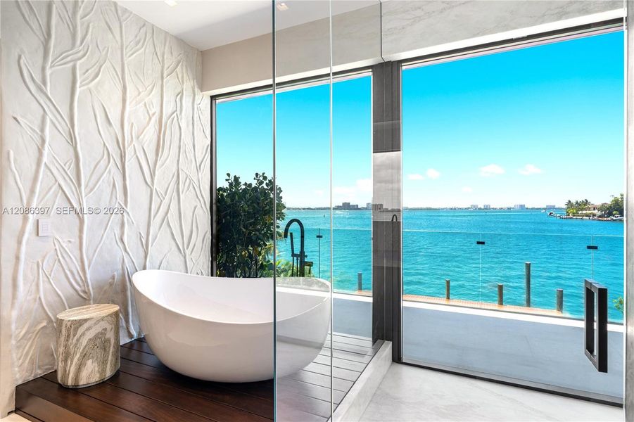 Furnished interior view inside a new home in , Miami Beach (Image 6).