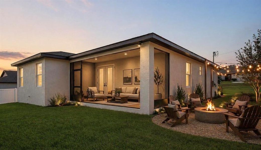Exterior details and patio area of a home in , Spring Hill (Image 22).