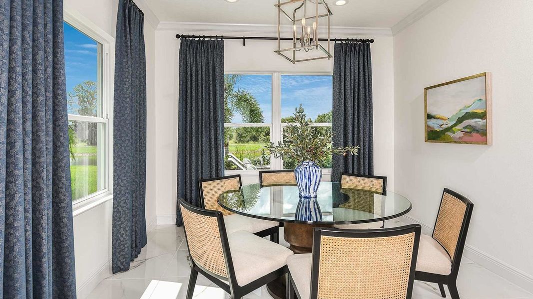 Furnished interior view inside a new home in Windward, Lakewood Ranch (Image 11). Furnished interior view inside a new home in Windward, Lakewood Ranch (Image 11).