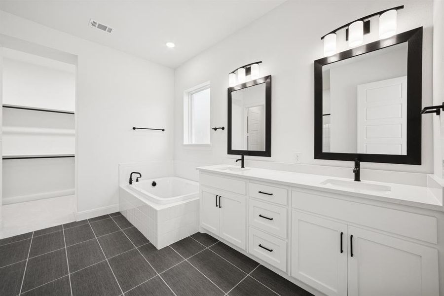 Furnished interior view inside a new home in Pecan Square - Gardens, Northlake (Image 5).