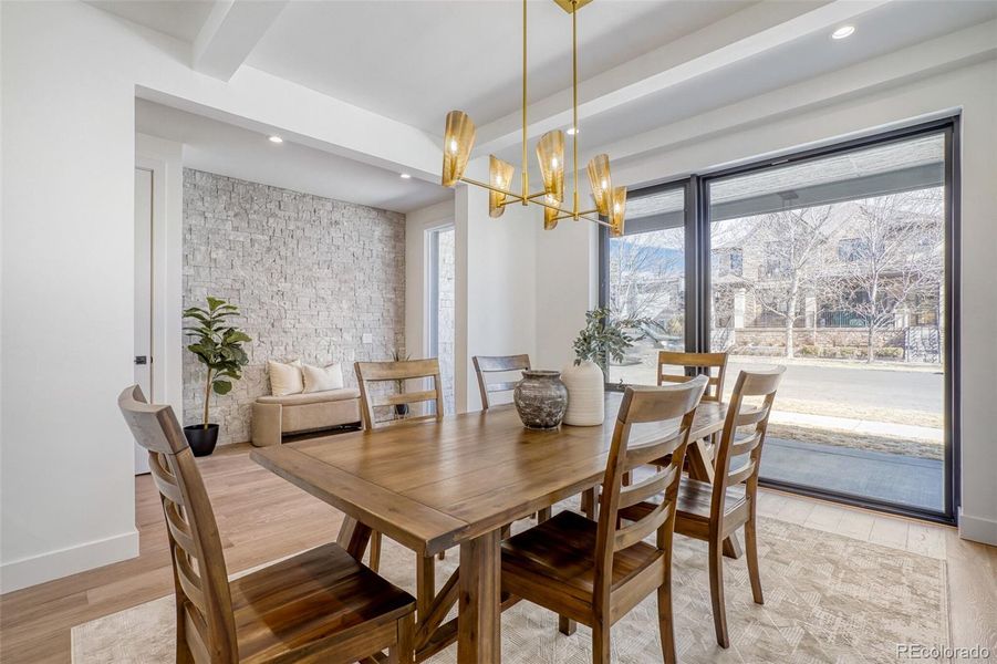 Furnished interior view inside a new home in , Denver (Image 40).