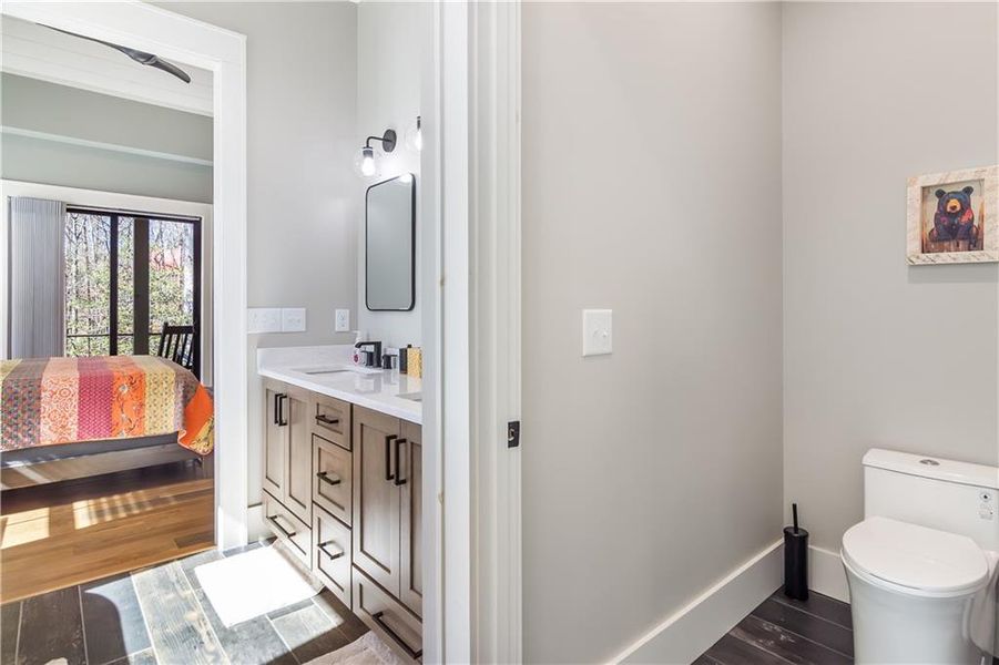Furnished interior view inside a new home in , Ellijay (Image 18).