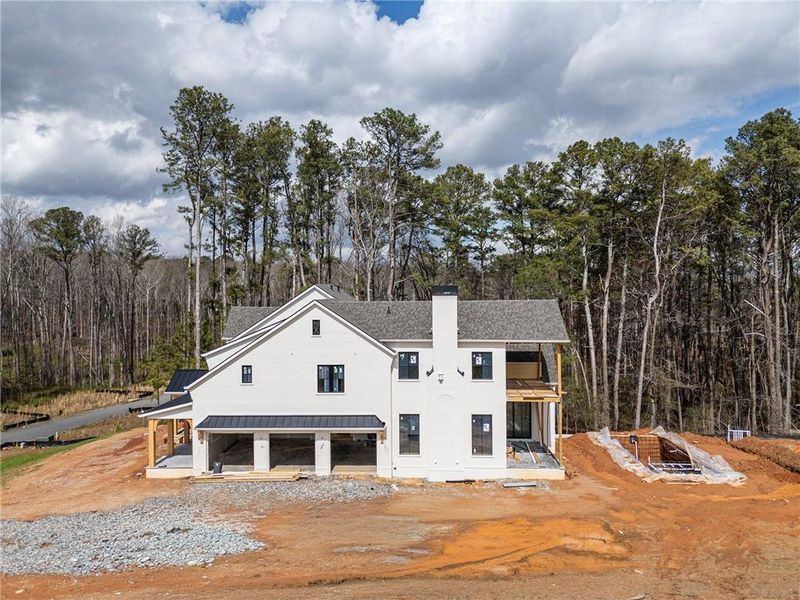 In-progress construction of a new home in , Milton, GA (Image 12).