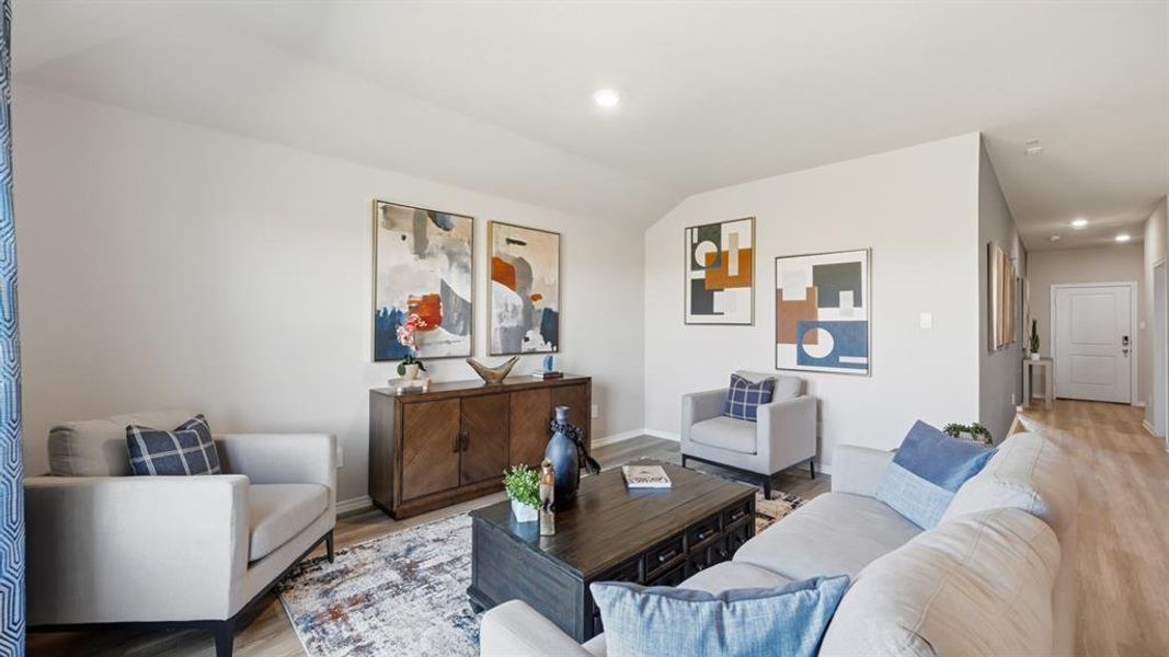 Furnished interior view inside a new home in Lonestar at Liberty Trails, Fort Worth (Image 9).