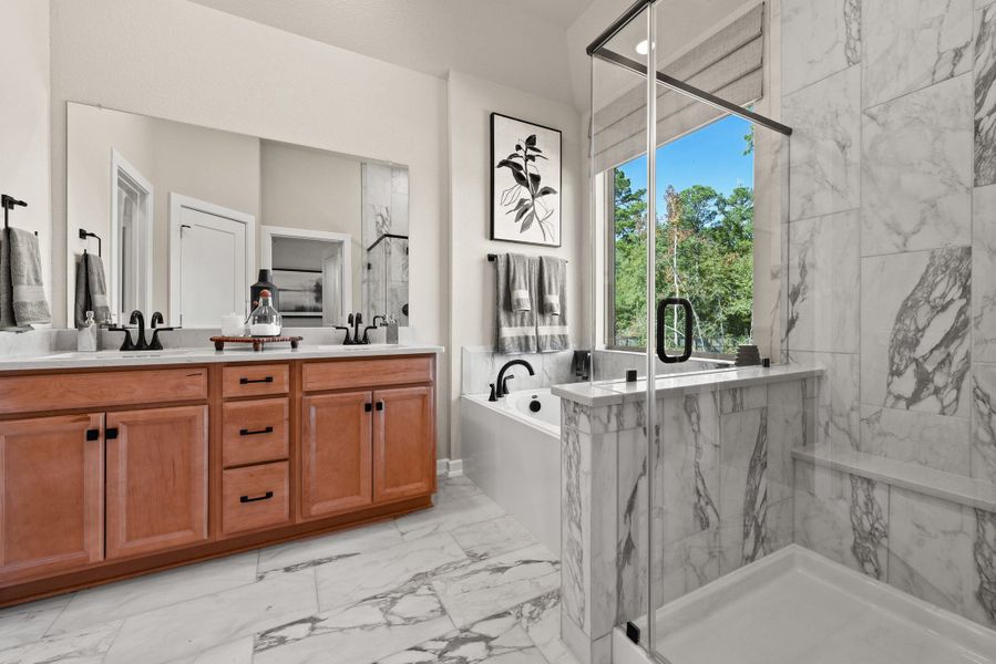 Furnished interior view inside a new home in Meridiana, Manvel (Image 13).