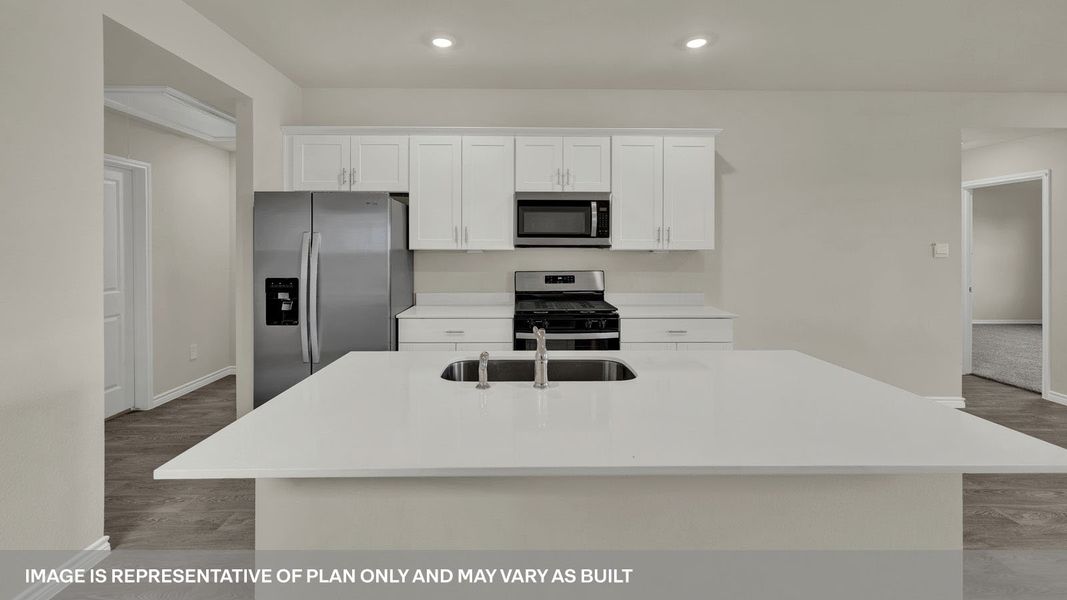 Furnished interior view inside a new home in Whisper South, San Marcos (Image 10).