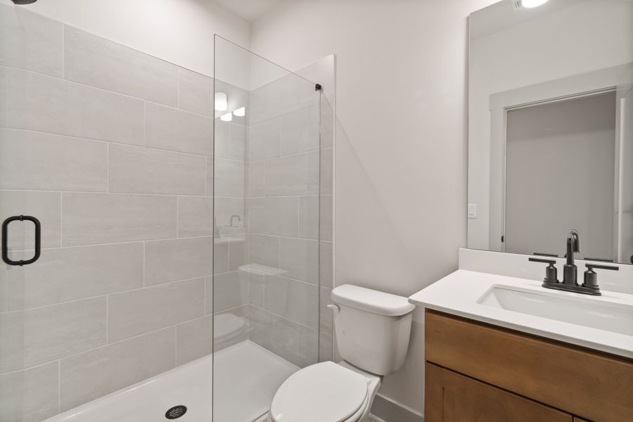 Representative furnished interior of a home built from the Newton II by Beazer Homes in Cambridge at Steels Bridge, Canton (Image 14).