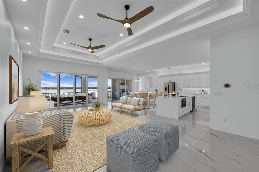 Furnished interior view inside a new home in , Punta Gorda (Image 12).