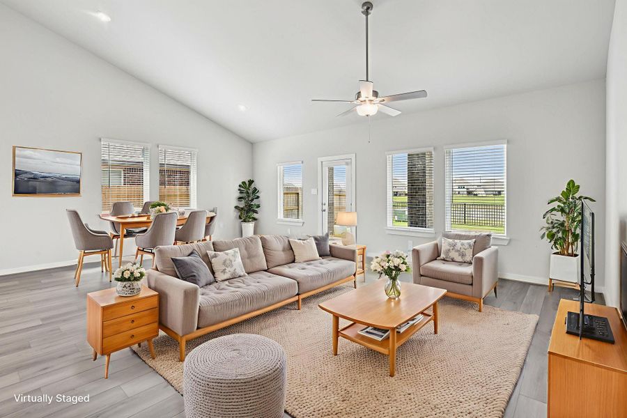 Furnished interior view inside a new home in Pine Lake Cove - Classic Series, Montgomery (Image 6).