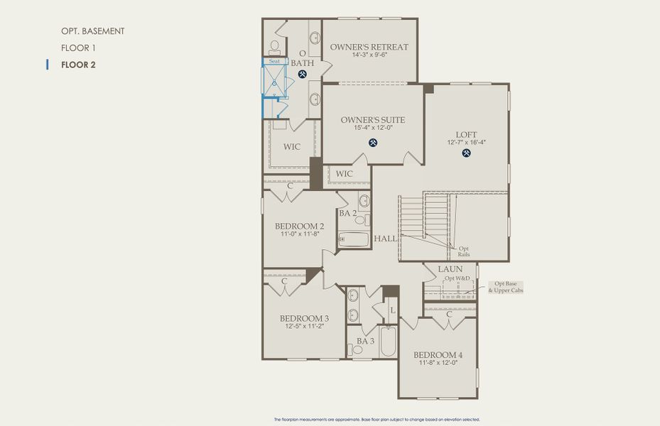 Leyton Floor Plan, Quick Move-In Home, Floor 2