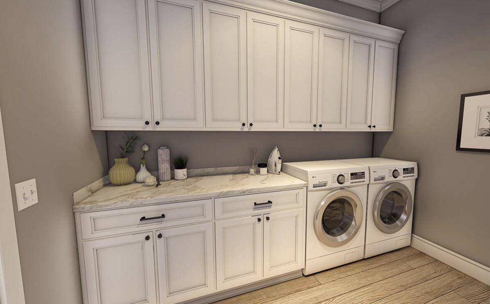 Representative furnished interior of a home built from the Ava Plan by Zeal Home Builders in Parallel Pastures, Poolville (Image 14).