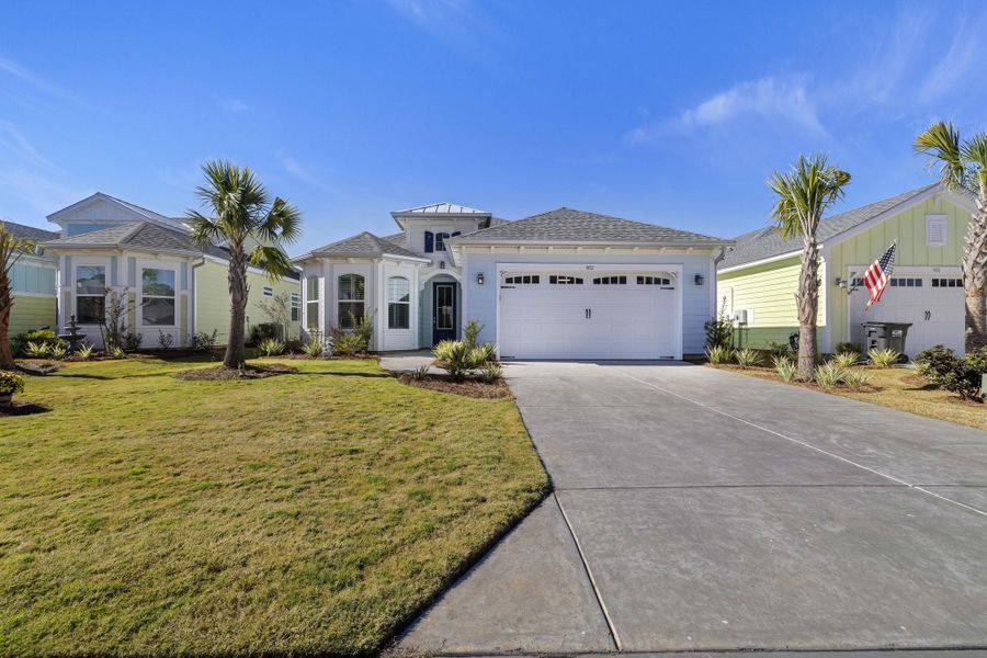 Front exterior of a new home in , Hardeeville, SC, highlighting curb appeal (Image 2).