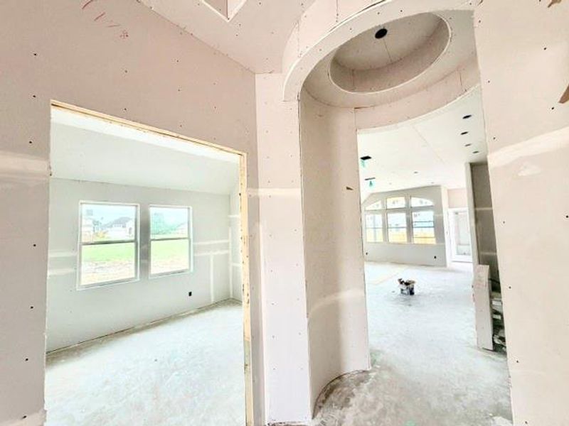 In-progress construction of a new home in Oaks at San Gabriel, Georgetown, TX (Image 4).