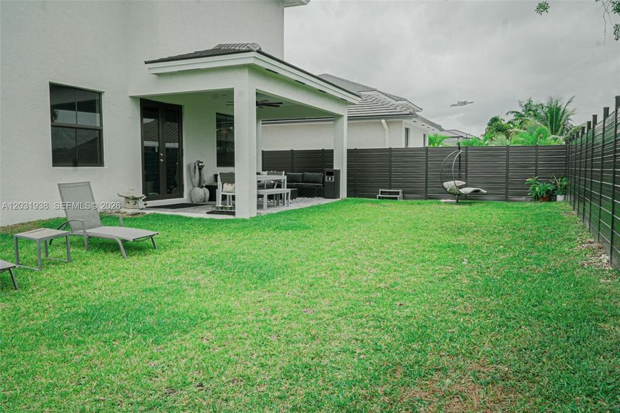 Exterior details and patio area of a home in , Miami (Image 3). Exterior details and patio area of a home in , Miami (Image 3).
