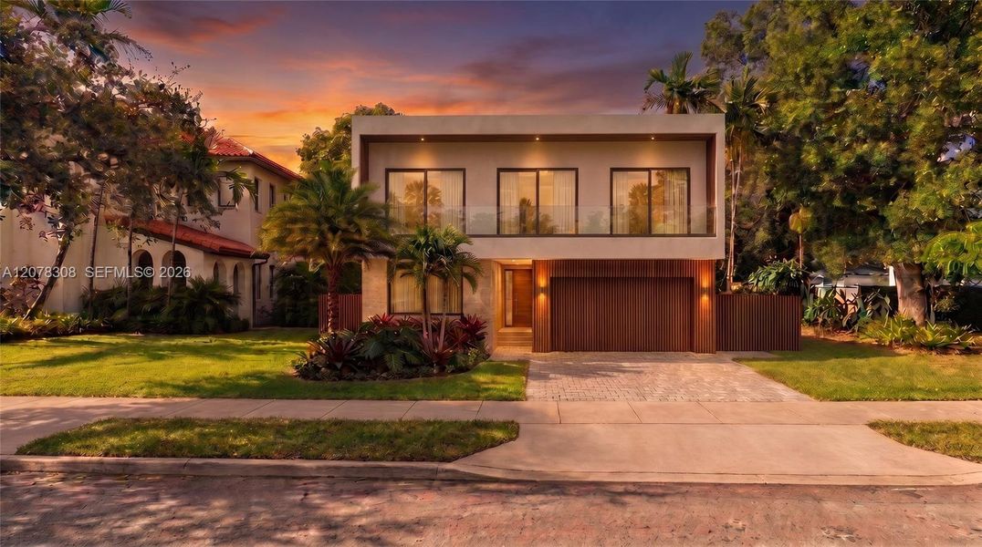 Front exterior of a new home in , El Portal, FL, highlighting curb appeal (Image 16). Front exterior of a new home in , El Portal, FL, highlighting curb appeal (Image 16).