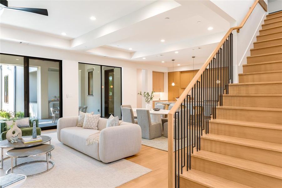 Furnished interior view inside a new home in , Dallas (Image 17). Furnished interior view inside a new home in , Dallas (Image 17).