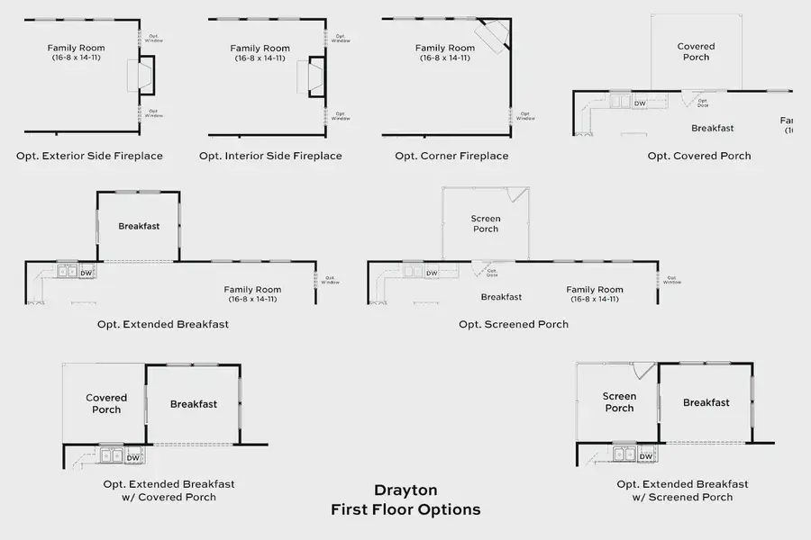 2D floor plan layout of this home in Station Pointe, Angier, NC (Image 4).