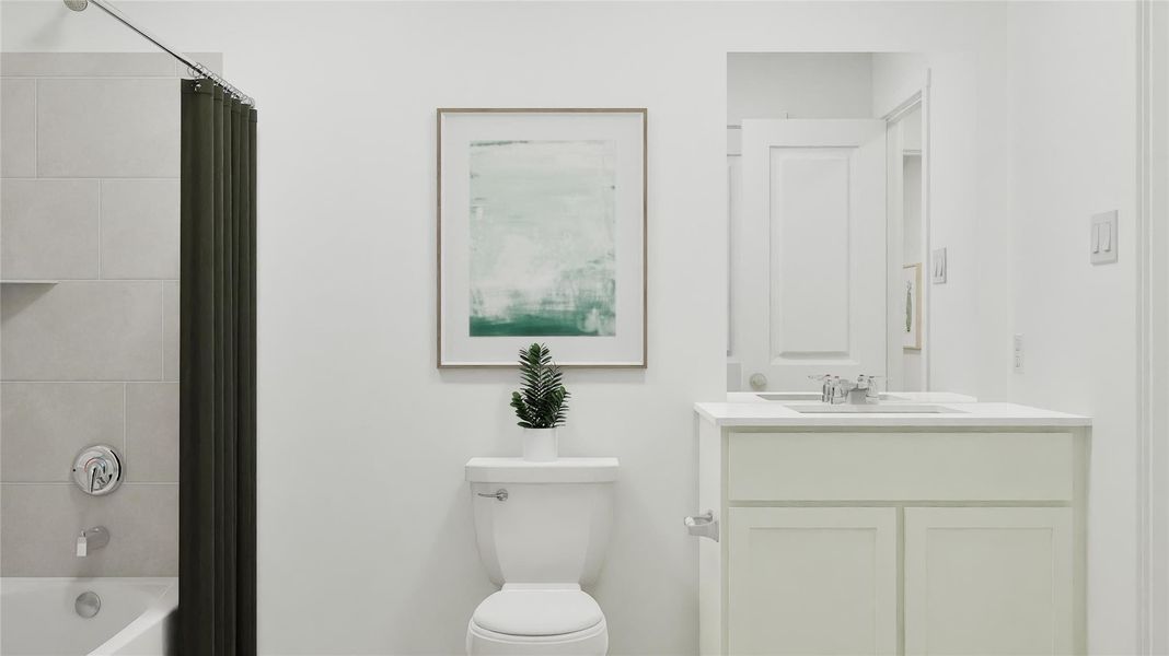 Furnished interior view inside a new home in Waterstone: Classic Collection, Kyle (Image 10).