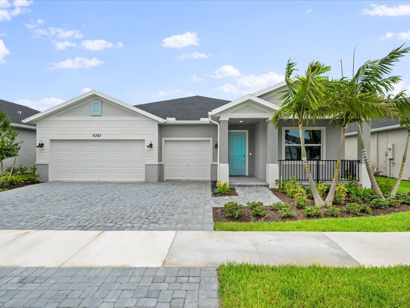 Exterior of the Onyx floorplan at 6383 NW Sweetwood Drive in Brystol at Wylder