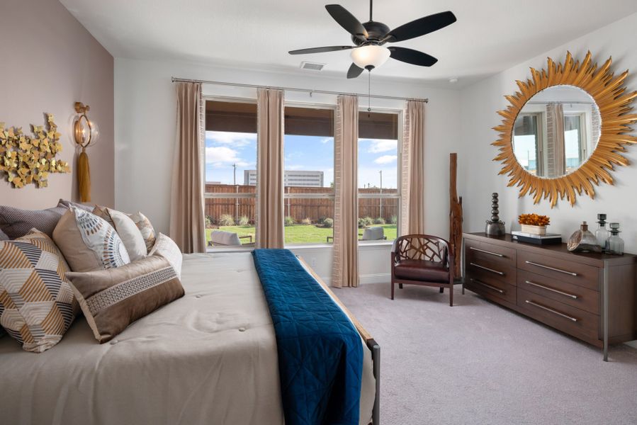 Representative furnished interior of a home built from the The Trinity Executive by UnionMain Homes in Lake Breeze, Lavon (Image 19).
