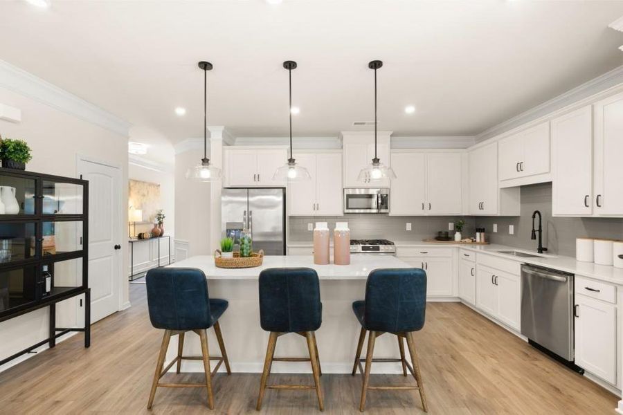 Furnished interior view inside a new home in Franklin Manor, Lawrenceville (Image 11).