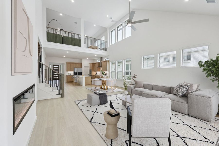 Open First Floor in the Monet II home plan by Trophy Signature Homes – REPRESENTATIVE PHOTO Open First Floor in the Monet II home plan by Trophy Signature Homes – REPRESENTATIVE PHOTO