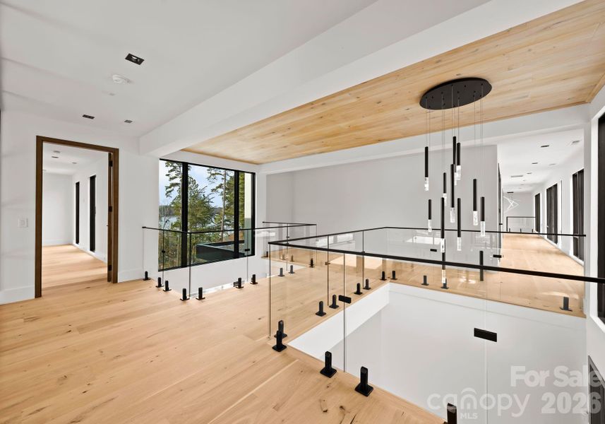 Upper level landing. Upper level landing.