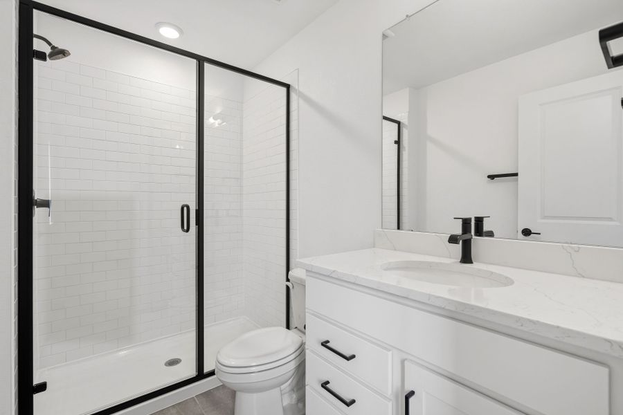 Furnished interior view inside a new home in Harvest Crossing, Aurora (Image 16).